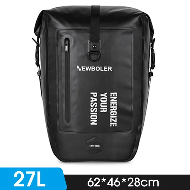 Sacoche Vélo Étanche 20L NEWBOLER - Porte-Bagages Arrière Double