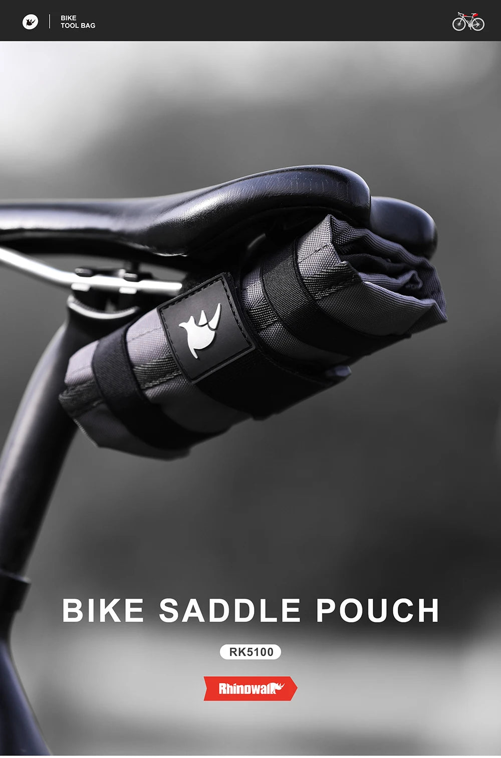 Sacoche Porte-Bidon Vélo Isotherme Rhinowalk pour Guidon — vue 20 — sacoche vélo | La Sacoche Vélo