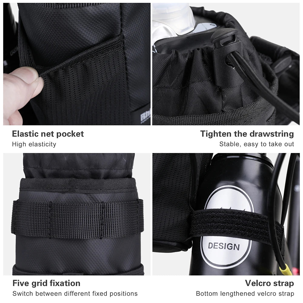 Sacoche Porte-Bidon Vélo Isotherme Rhinowalk pour Guidon — vue 6 — sacoche vélo | La Sacoche Vélo