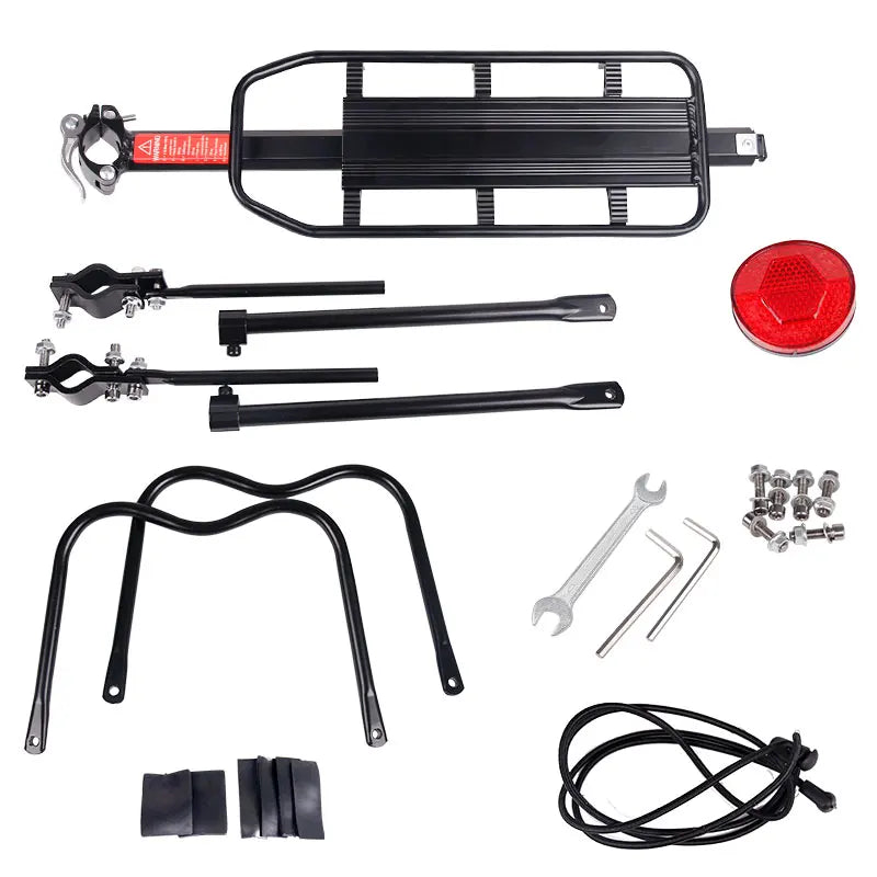 Porte-Bagage Arrière Vélo Aluminium - Compatible VTT 20-29'' et Fat Bi — vue 3 — sacoche vélo | La Sacoche Vélo