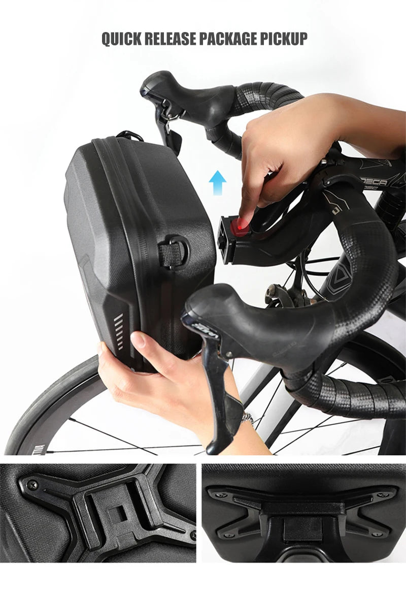 Sacoche Guidon Vélo WILD MAN E8 3L Coque Rigide Imperméable — vue 14 — sacoche vélo | La Sacoche Vélo