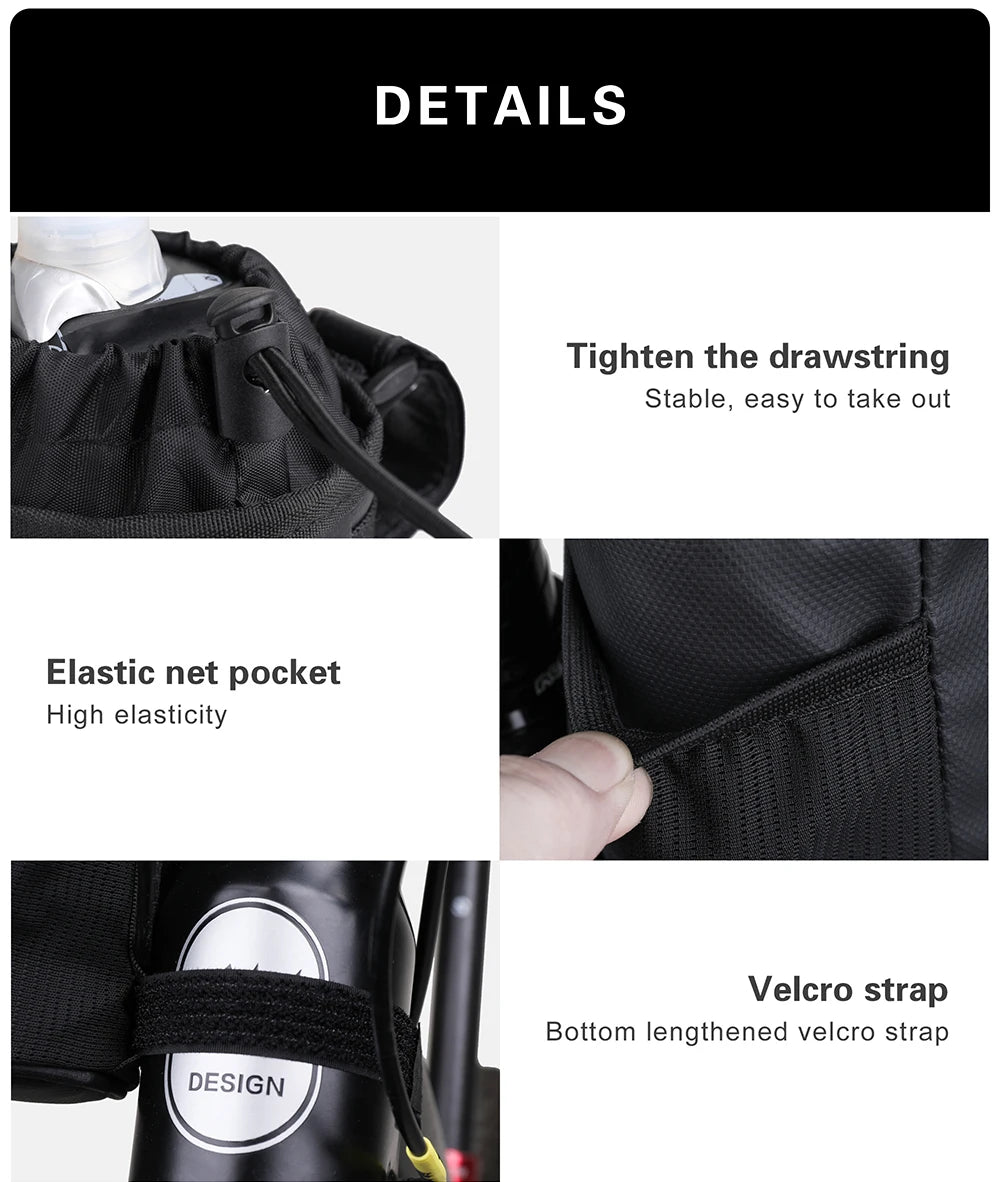 Sacoche Porte-Bidon Vélo Isotherme Rhinowalk pour Guidon