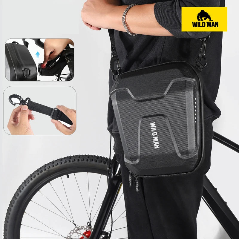 Sacoche Guidon Vélo WILD MAN E8 3L Coque Rigide Imperméable — vue 5 — sacoche vélo | La Sacoche Vélo