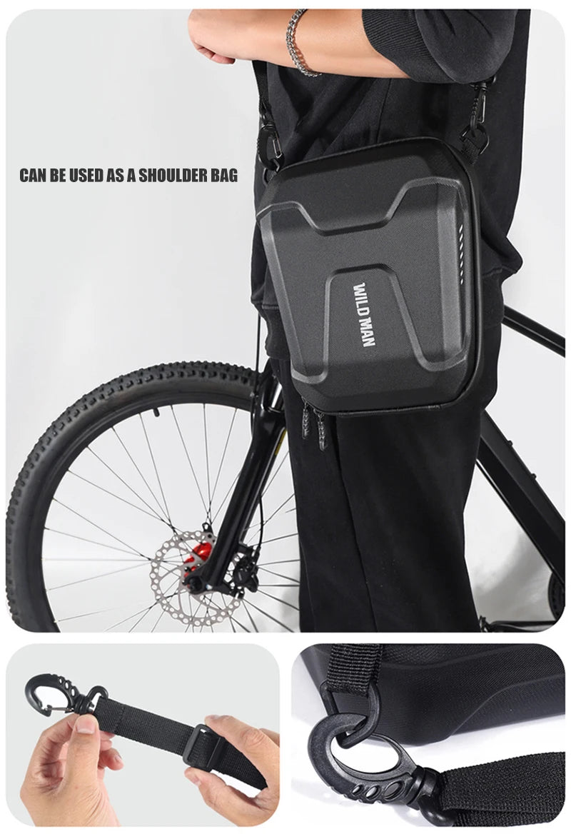 Sacoche Guidon Vélo WILD MAN E8 3L Coque Rigide Imperméable — vue 12 — sacoche vélo | La Sacoche Vélo