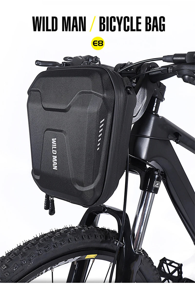 Sacoche Guidon Vélo WILD MAN E8 3L Coque Rigide Imperméable — vue 7 — sacoche vélo | La Sacoche Vélo