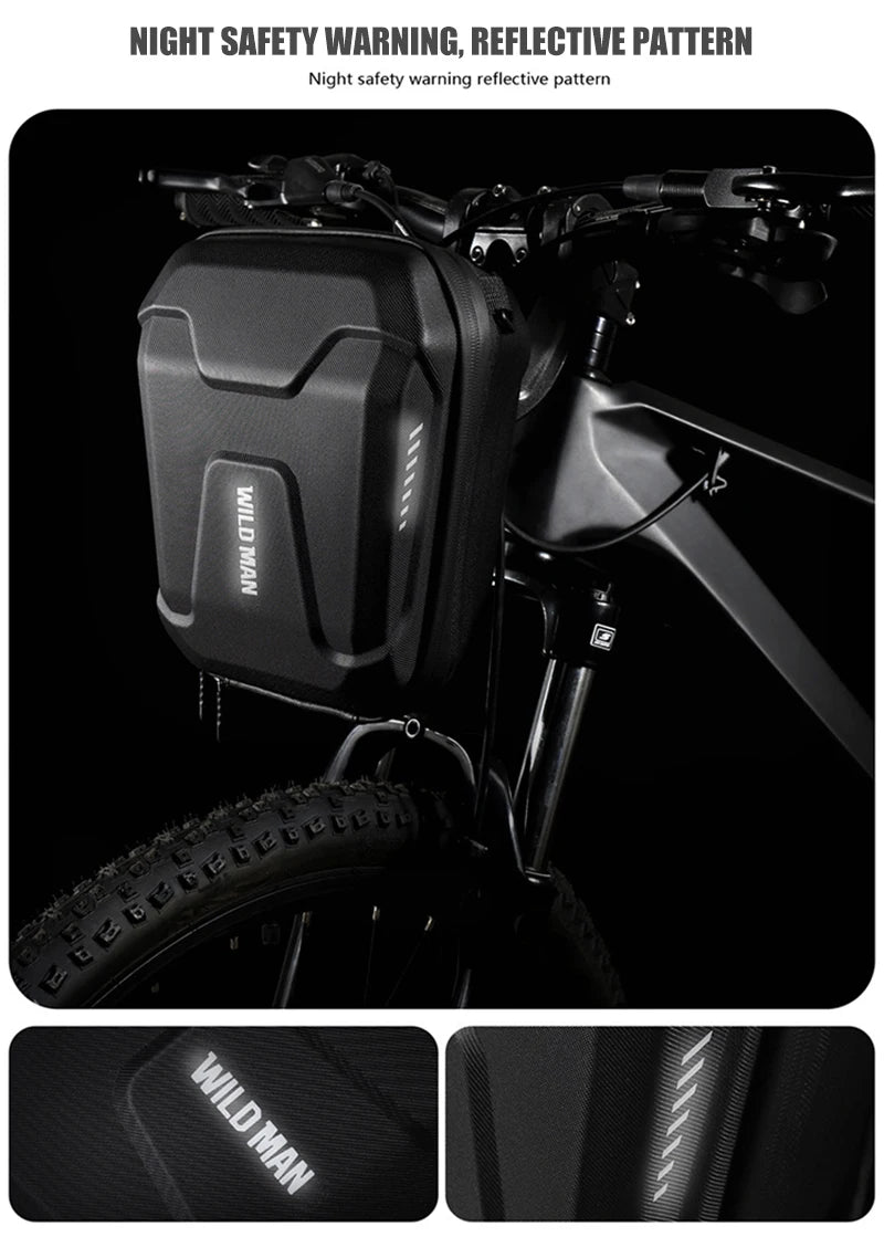 Sacoche Guidon Vélo WILD MAN E8 3L Coque Rigide Imperméable — vue 15 — sacoche vélo | La Sacoche Vélo
