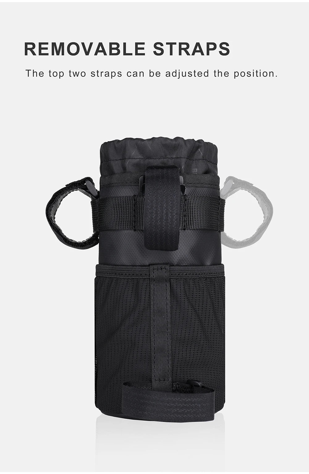 Sacoche Porte-Bidon Vélo Isotherme Rhinowalk pour Guidon — vue 15 — sacoche vélo | La Sacoche Vélo