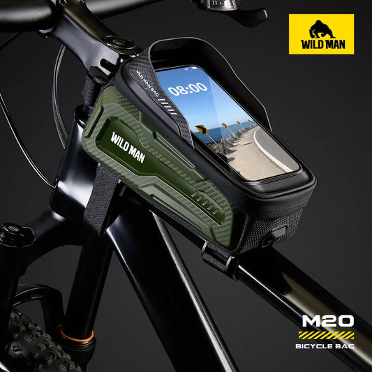 Sacoche Cadre VTT WILD MAN M20 Rigide avec Écran Tactile Étanche