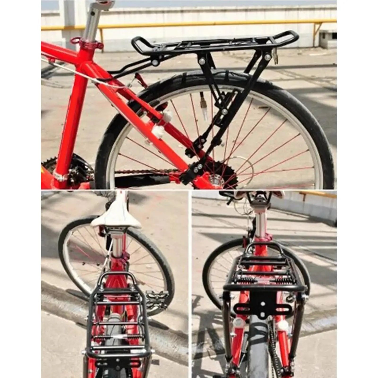 Porte-Bagage Arrière Vélo en Aluminium - Capacité 25kg - VTT et Route — vue 2 — sacoche vélo | La Sacoche Vélo