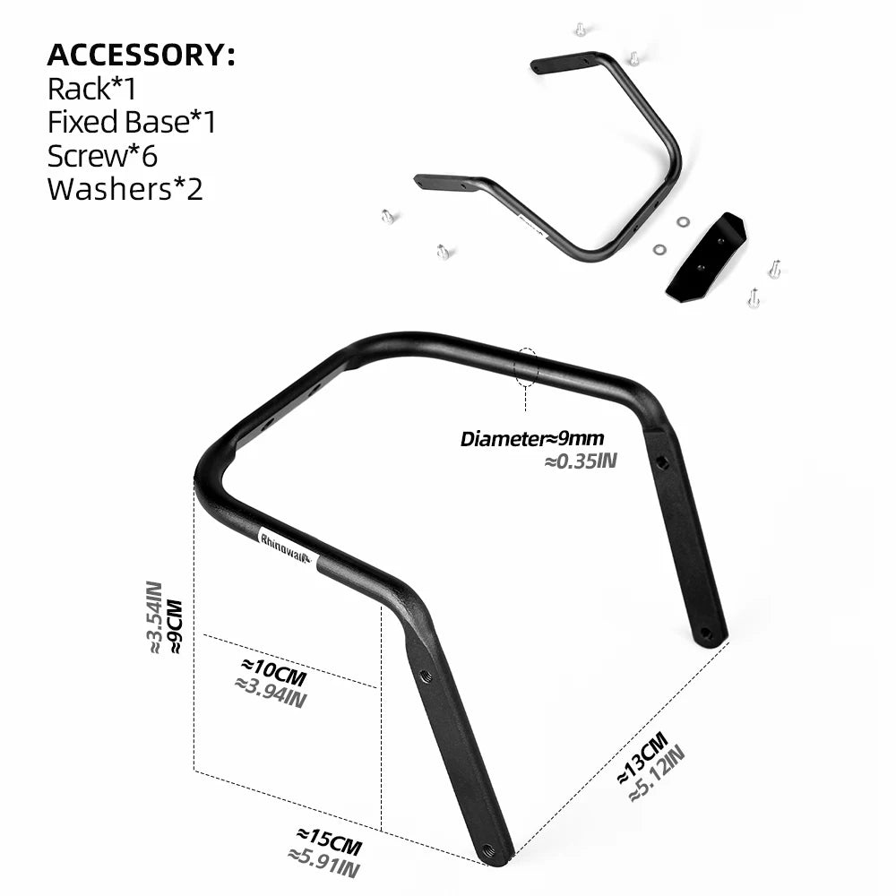 Sacoche de Selle Vélo Rhinowalk 13L avec Stabilisateur - Étanche — vue 4 — sacoche vélo | La Sacoche Vélo