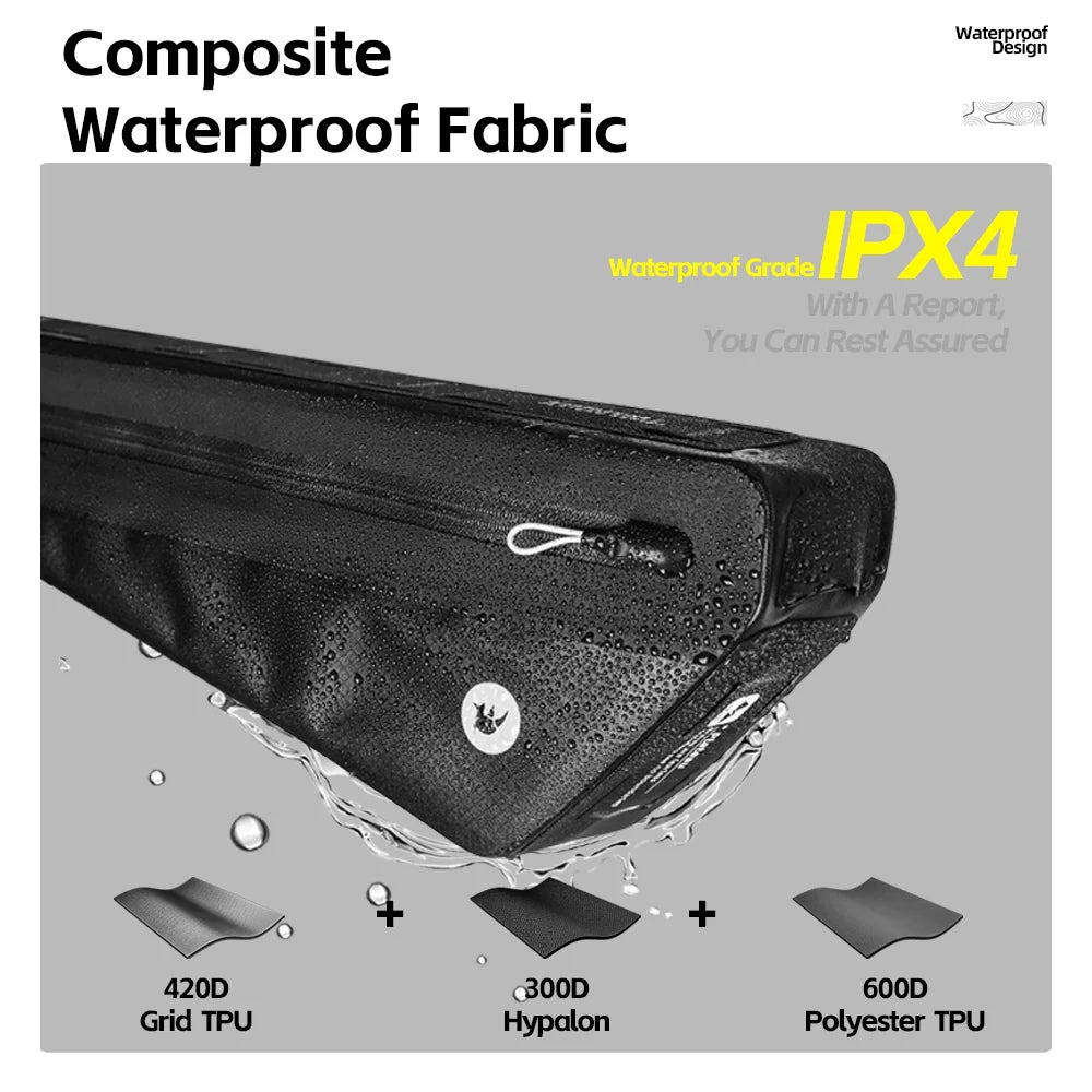Sacoche Cadre Vélo Rhinowalk Imperméable - Triangle Tube Inférieur — vue 3 — sacoche vélo | La Sacoche Vélo