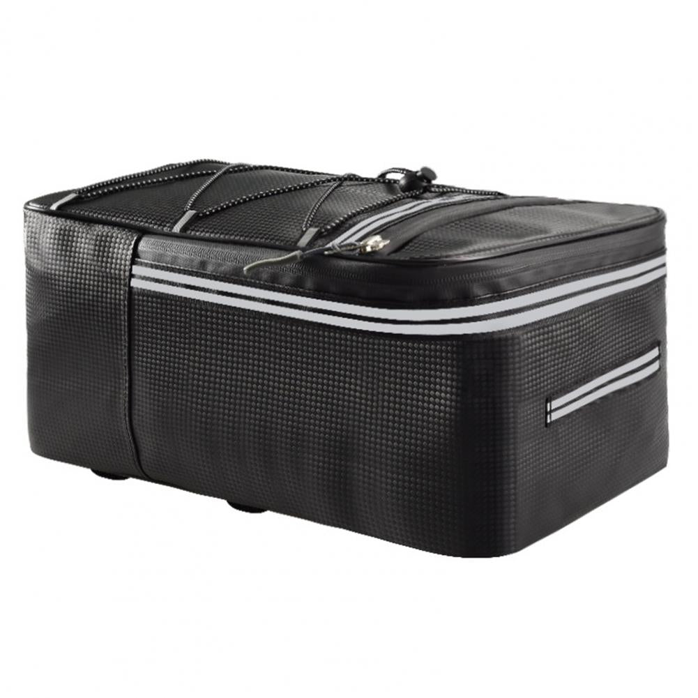 Sacoche Porte-Bagage Arrière Vélo Étanche 12L/15L - Simili Cuir — vue 16 — sacoche vélo | La Sacoche Vélo