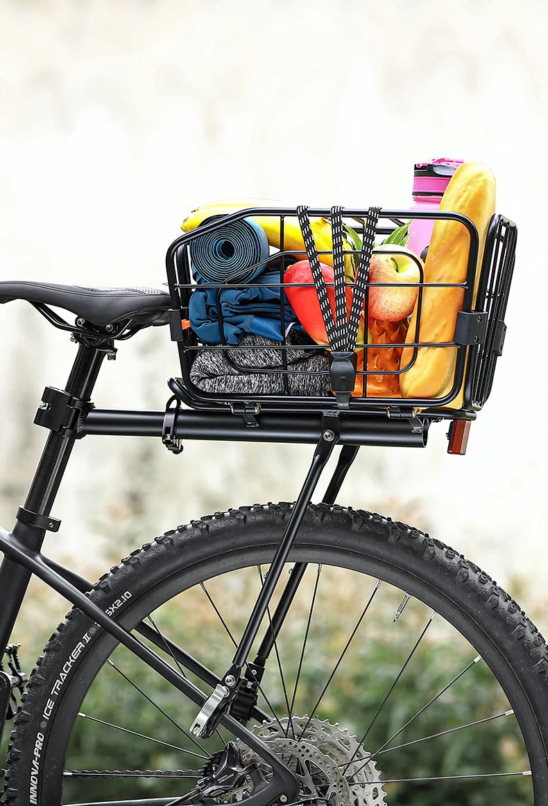Porte-Bagage Arrière Vélo WEST BIKING avec Panier - Fixation Rapide 75 — vue 19 — sacoche vélo | La Sacoche Vélo