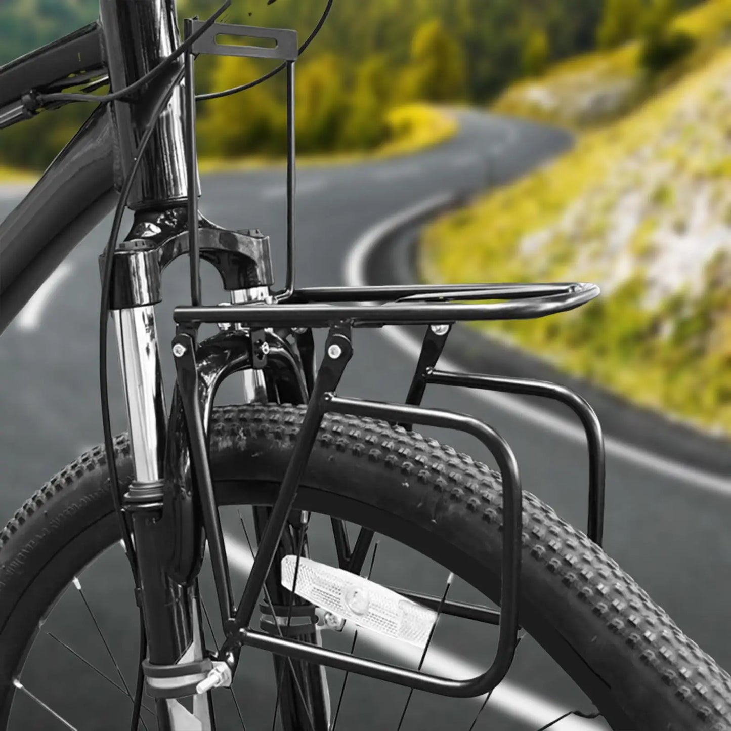 Porte-Bagage Avant Vélo en Aluminium – Fixation Fourche Universelle — sacoche vélo | La Sacoche Vélo