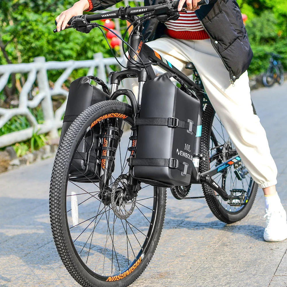 Sacoche Fourche Vélo Étanche 10L - Fixation Universelle NEWBOLER — vue 15 — sacoche vélo | La Sacoche Vélo