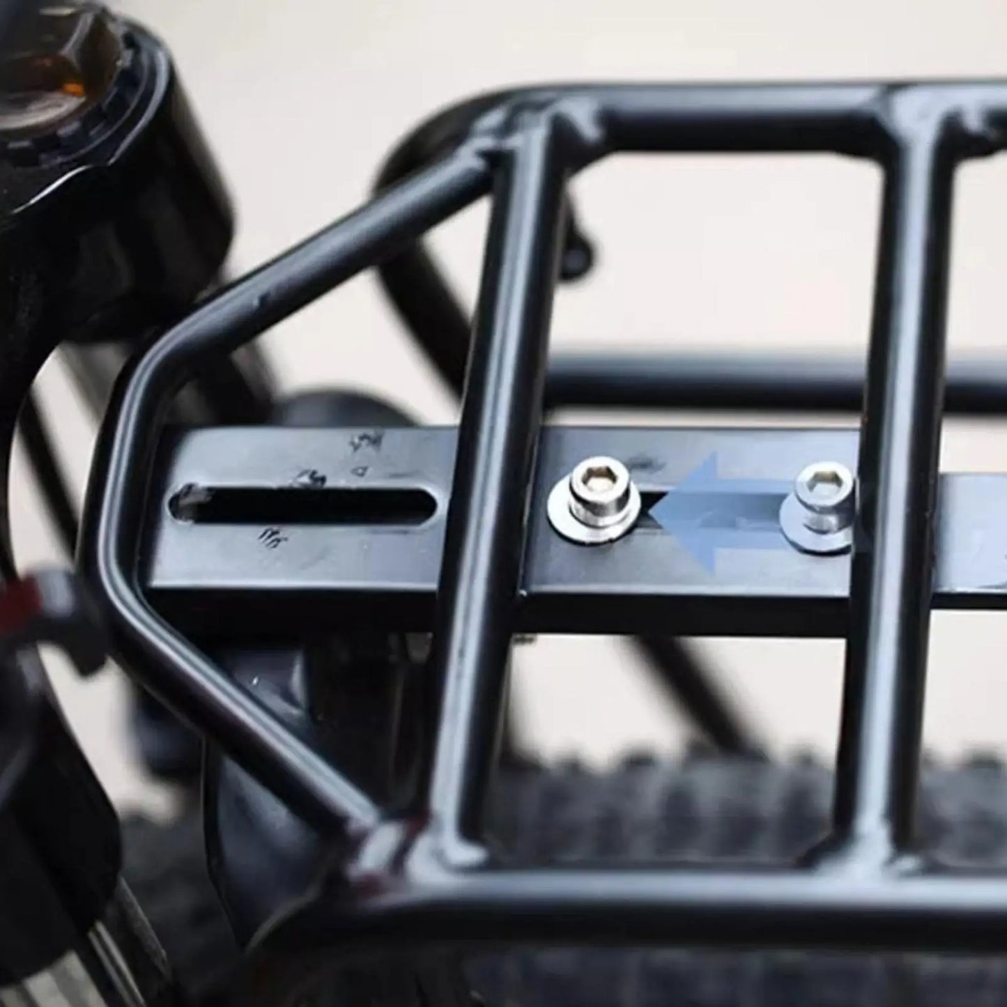Porte-Bagage Avant Vélo en Acier - Fixation Fourche Ajustable VTT — vue 4 — sacoche vélo | La Sacoche Vélo
