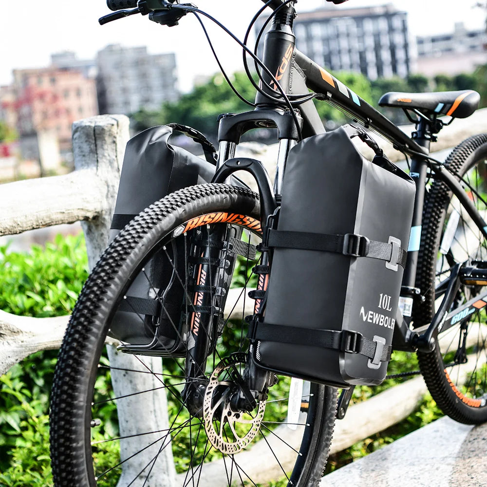 Sacoche Fourche Vélo Étanche 10L - Fixation Universelle NEWBOLER — vue 18 — sacoche vélo | La Sacoche Vélo