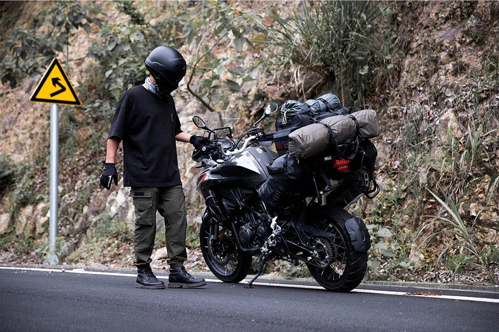 Sacoche Moto Rhinowalk Étanche 19L-80L Extensible - Sac Arrière — vue 13 — sacoche vélo | La Sacoche Vélo