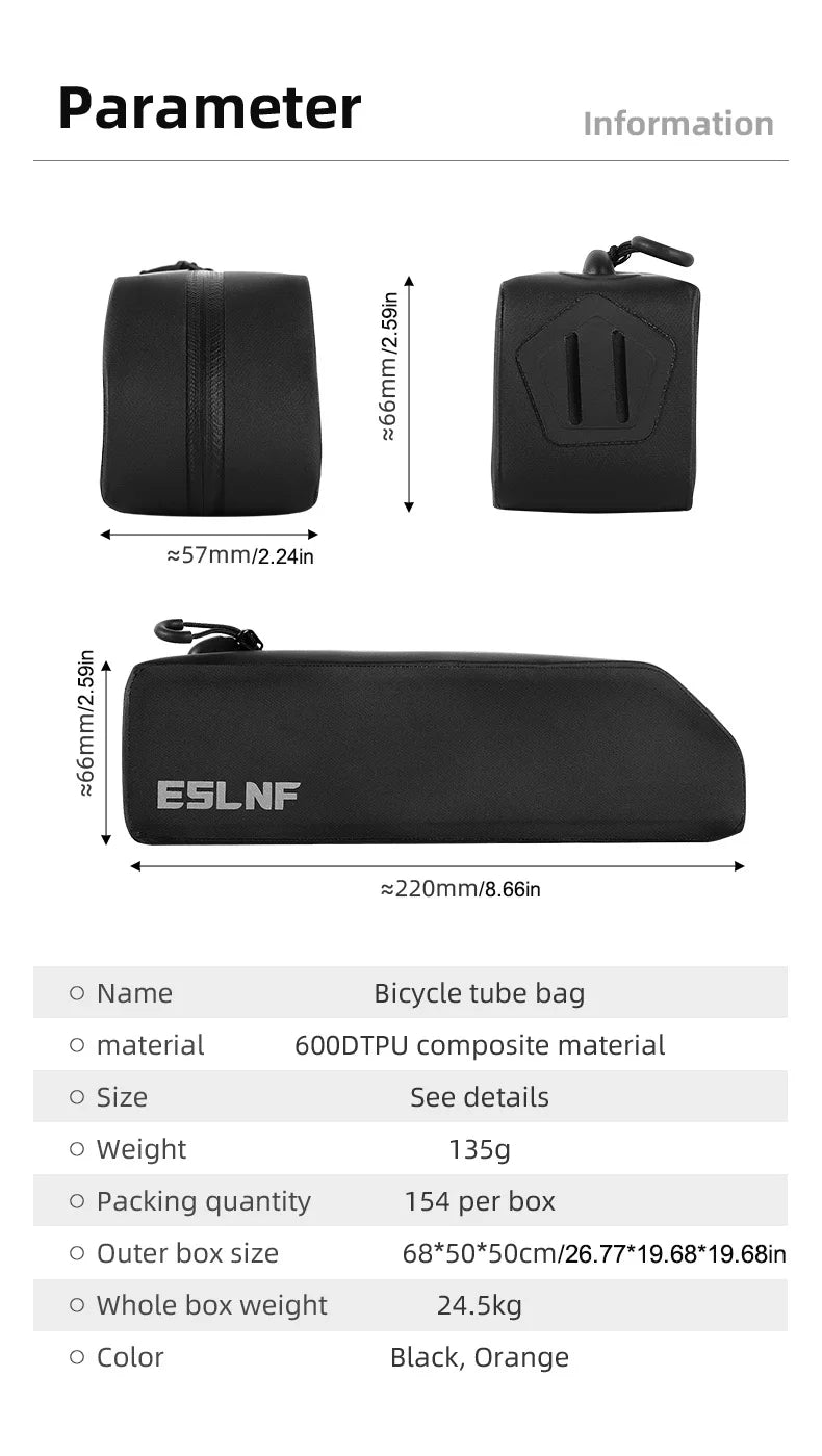 Sacoche Guidon Vélo ESLNF - Coque Rigide Étanche Grande Capacité — vue 8 — sacoche vélo | La Sacoche Vélo
