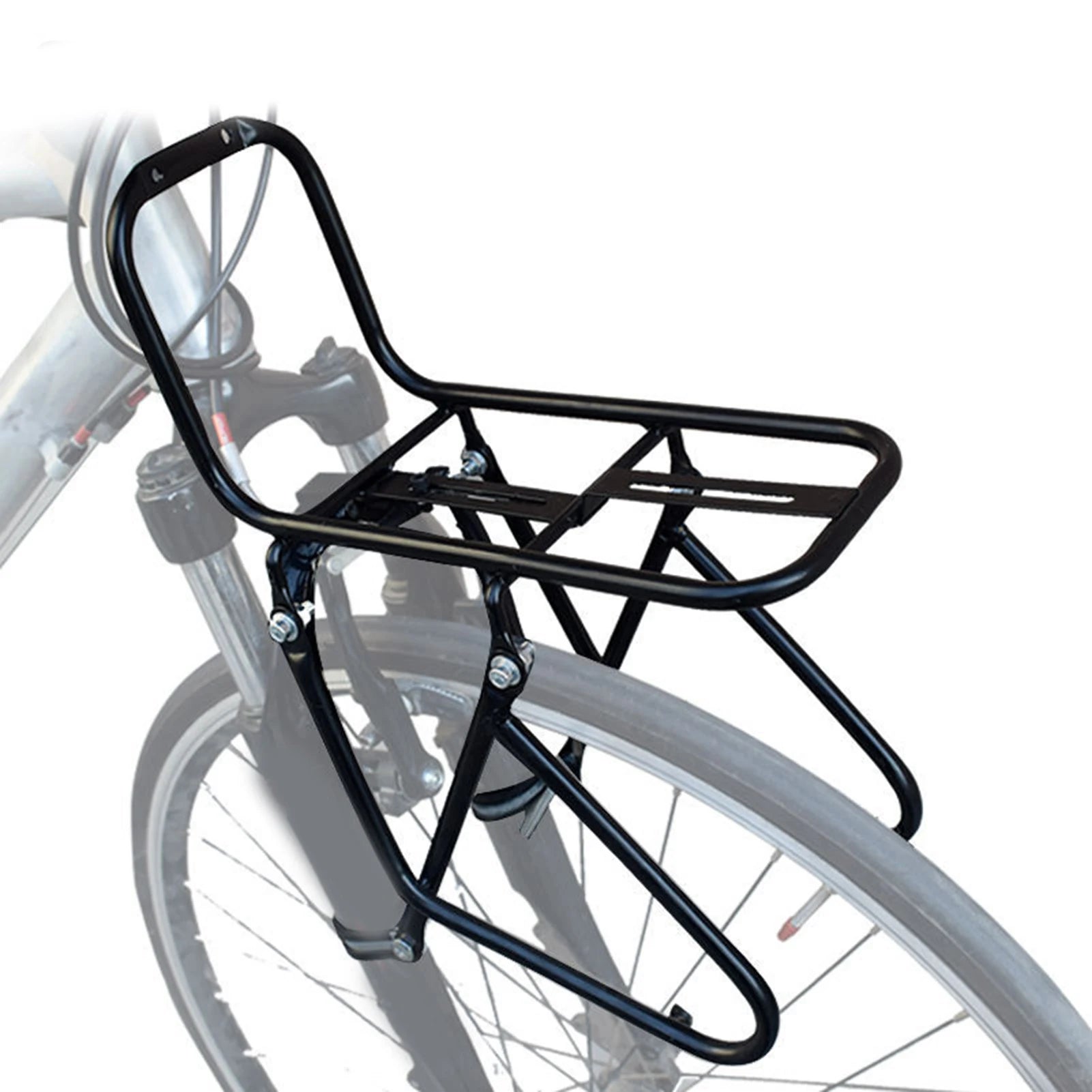 Porte-Bagage Avant Vélo Acier 25x15x15cm - Capacité 50kg — vue 2 — sacoche vélo | La Sacoche Vélo