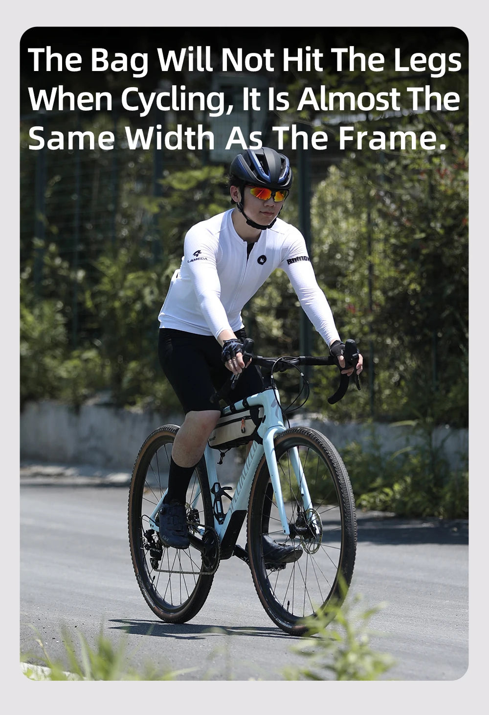 Sacoche Cadre Vélo Rhinowalk 2.1L/2.7L - Triangle Résistant VTT Route  — vue 14 — sacoche vélo | La Sacoche Vélo
