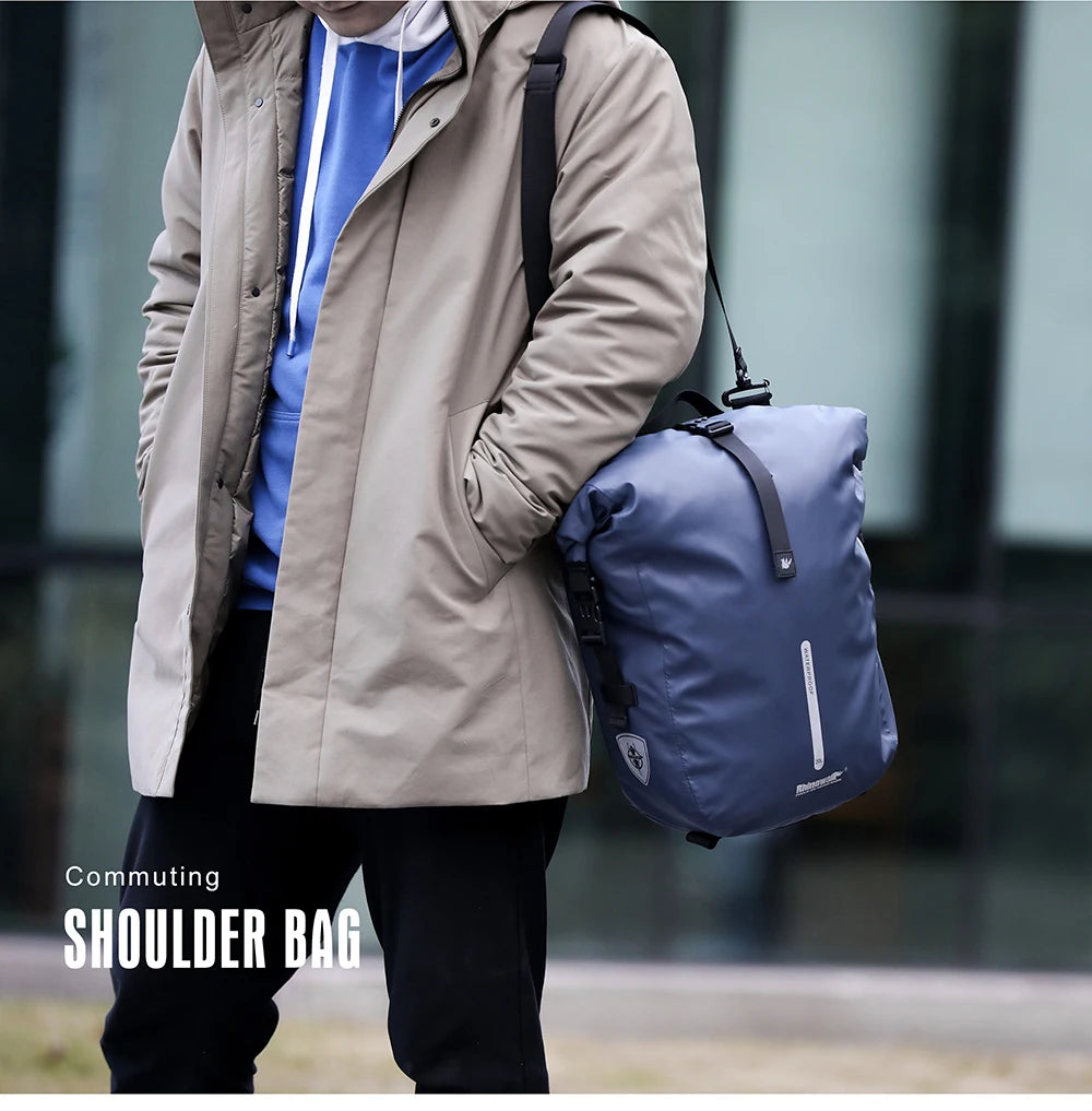 Sacoche Vélo Porte-Bagages Rhinowalk 20L Étanche Convertible Sac à Dos — vue 13 — sacoche vélo | La Sacoche Vélo
