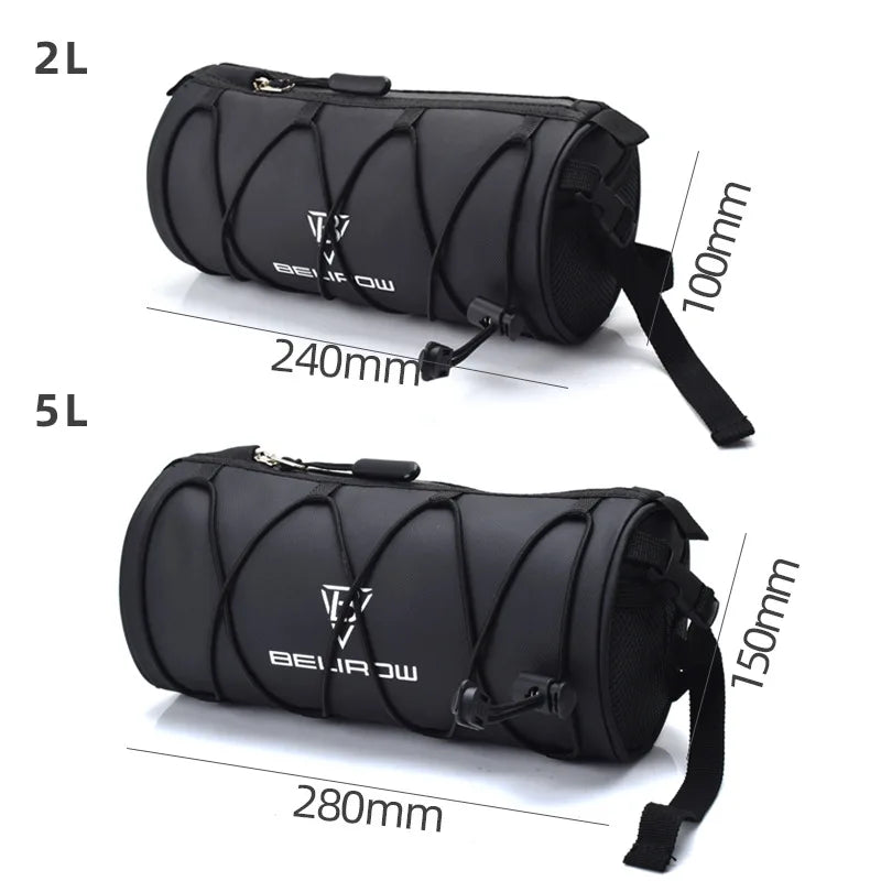 Sacoche Guidon Vélo Étanche 2L/5L avec Bandoulière Amovible — vue 3 — sacoche vélo | La Sacoche Vélo