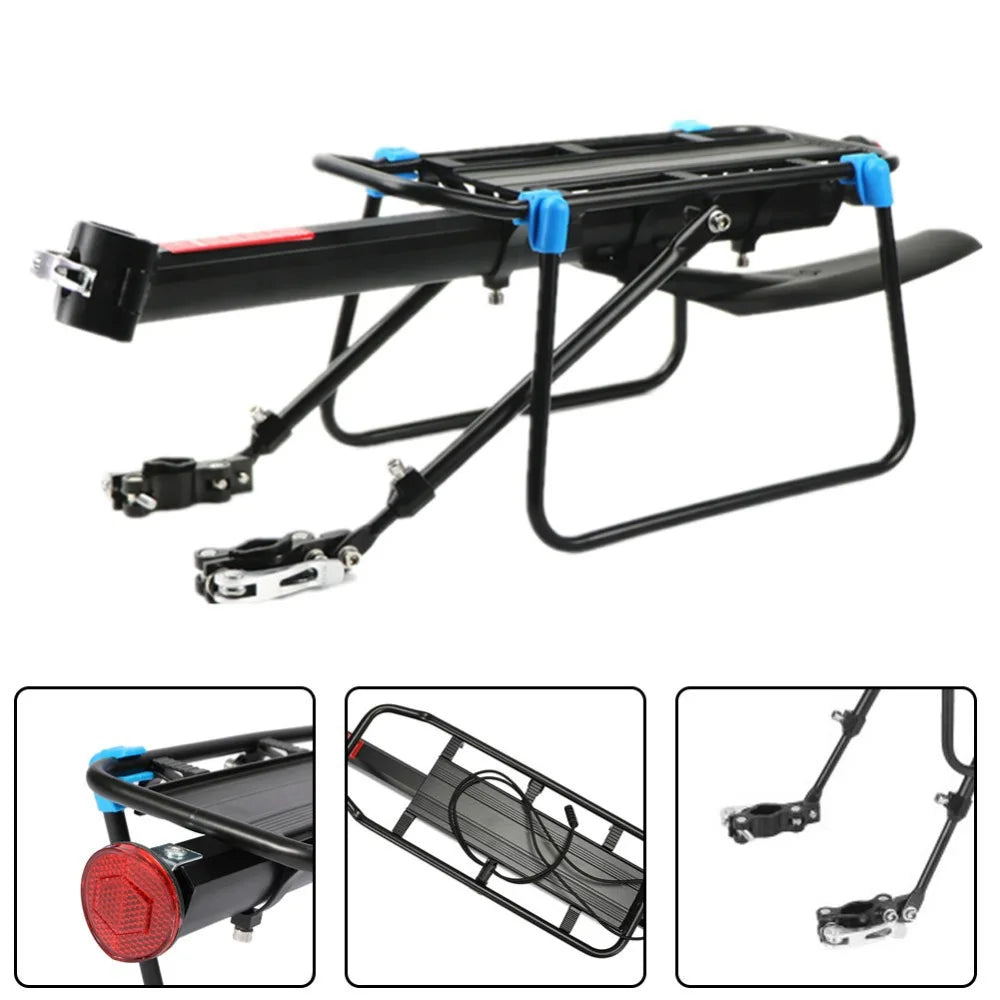 Porte-Bagage Vélo Arrière Ajustable à Fixation Rapide avec Garde-Boue — vue 2 — sacoche vélo | La Sacoche Vélo