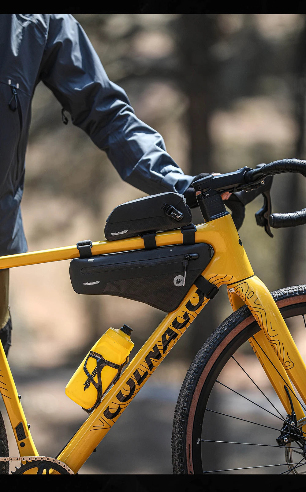 Sacoche Cadre Vélo Rhinowalk Imperméable - Triangle Tube Inférieur