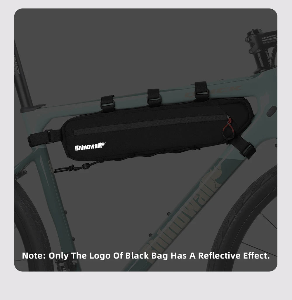Sacoche Cadre Vélo Rhinowalk 2.1L/2.7L - Triangle Résistant VTT Route Gravel