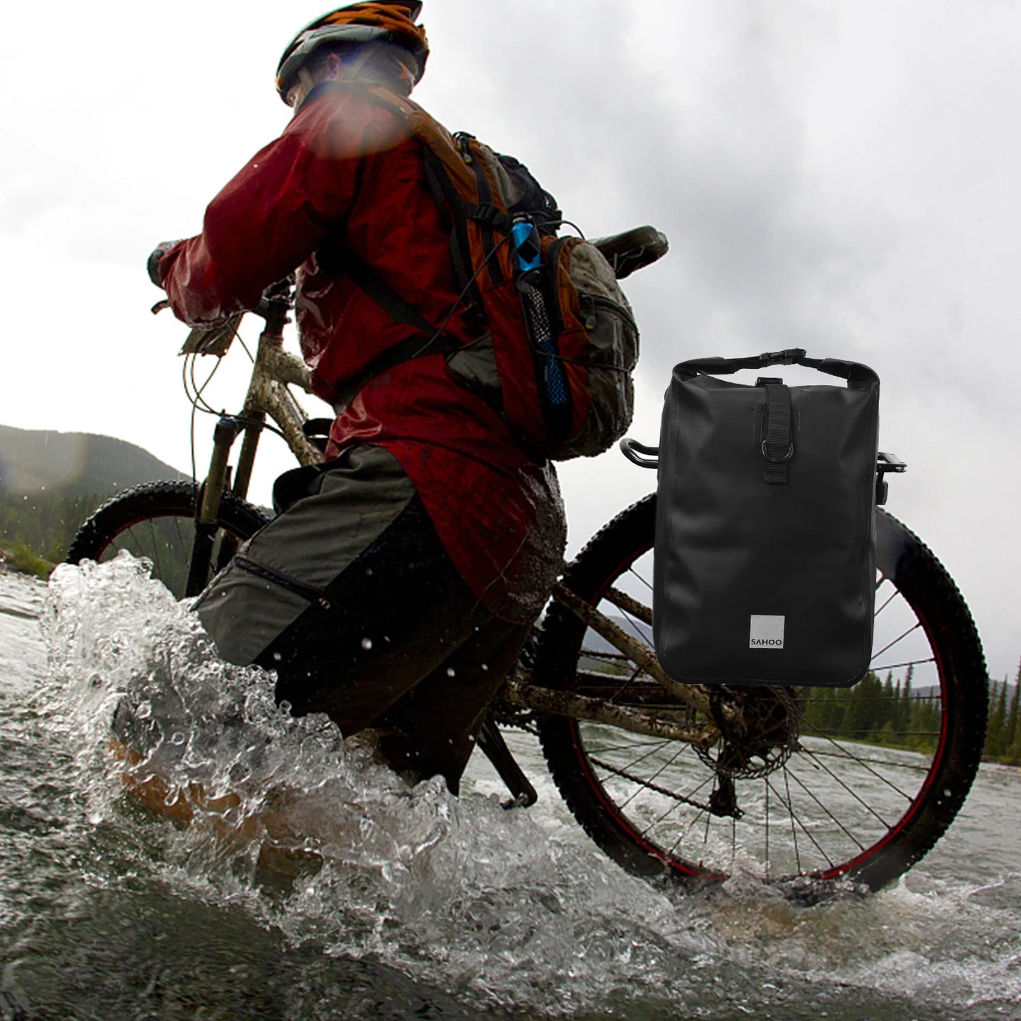 Sacoche Porte-Bagage Vélo SAHOO 10L Imperméable avec Réflecteurs — vue 13 — sacoche vélo | La Sacoche Vélo
