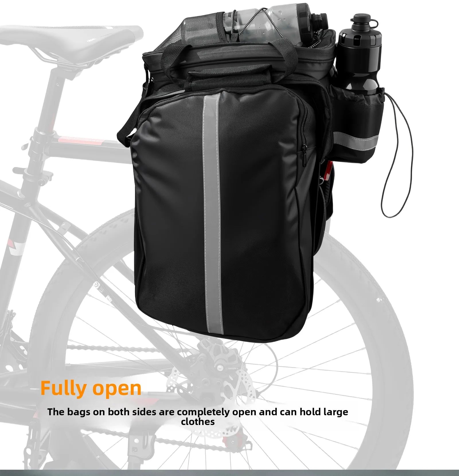 Sacoche Vélo Porte-Bagage Arrière 20L – Transformable et Imperméable — vue 9 — sacoche vélo | La Sacoche Vélo