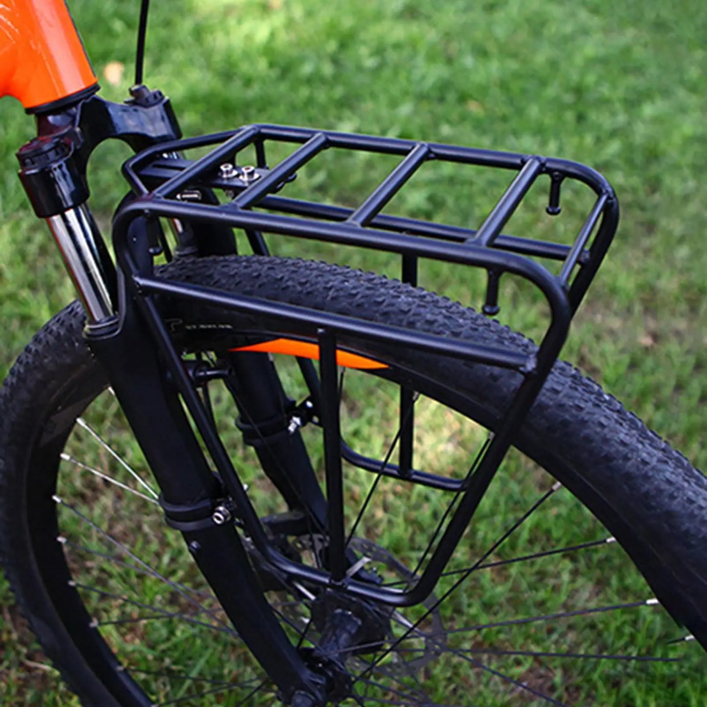 Porte-Bagage Avant Vélo en Acier - Fixation Fourche Ajustable VTT — vue 2 — sacoche vélo | La Sacoche Vélo
