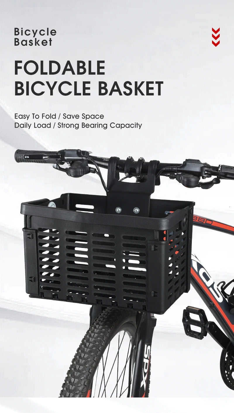 Panier Vélo Pliable West Biking – Fixation Guidon ou Porte-Bagages — vue 6 — sacoche vélo | La Sacoche Vélo