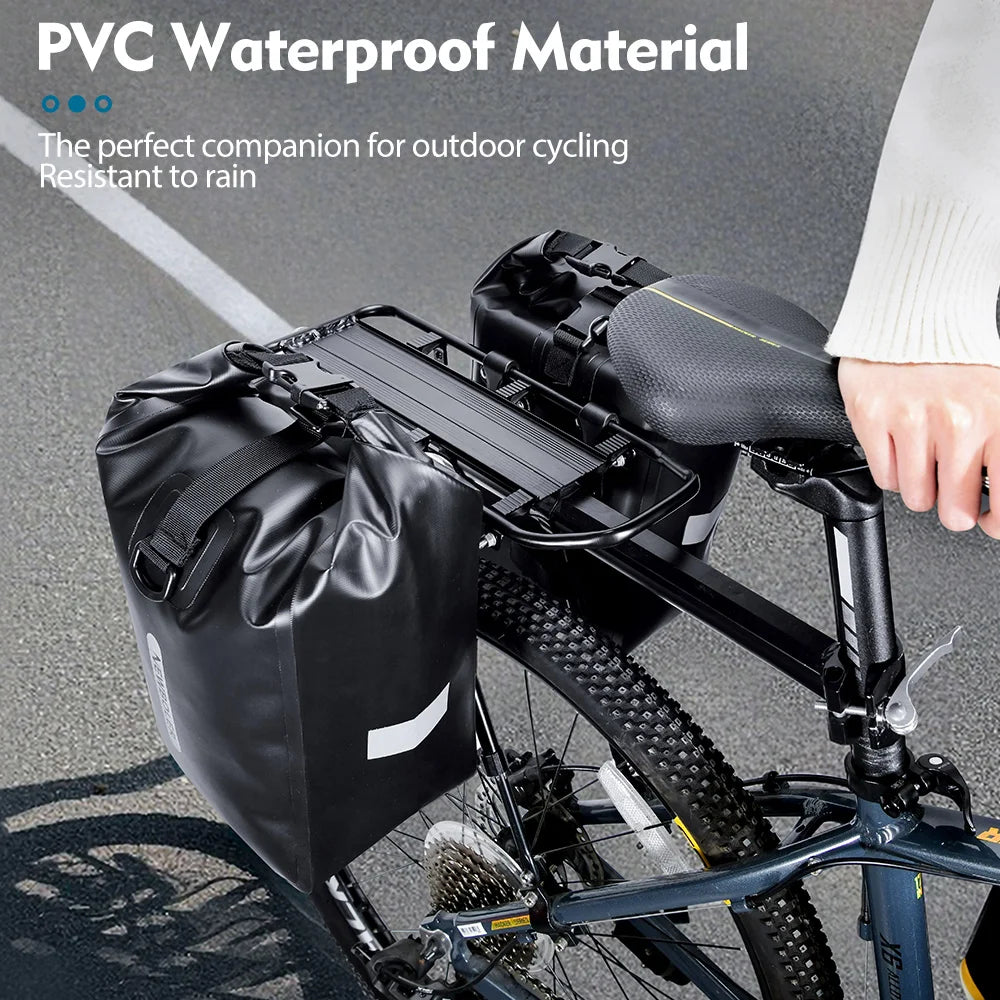 Sacoche Vélo Étanche 20L NEWBOLER - Porte-Bagages Arrière Double — vue 4 — sacoche vélo | La Sacoche Vélo