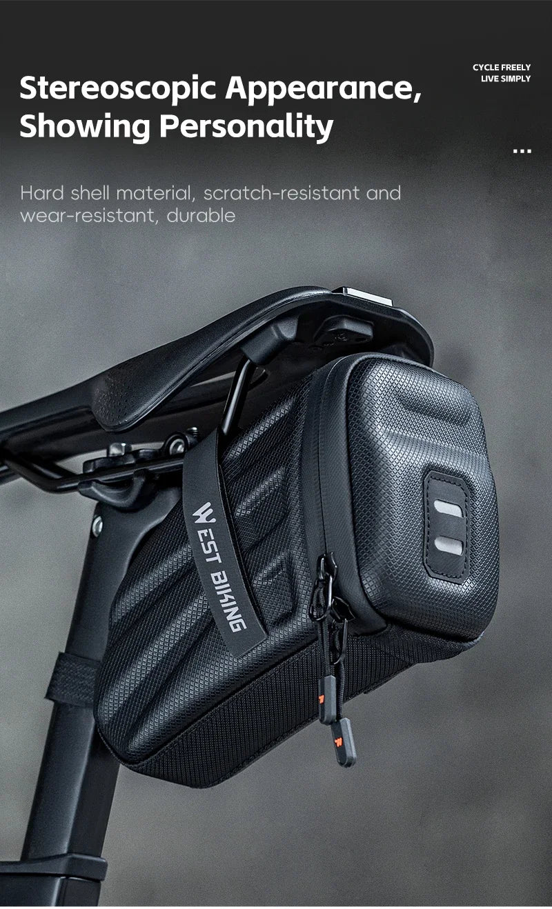 Sacoche de Selle Vélo Coque Rigide EVA 1.8L - VTT et Route — vue 10 — sacoche vélo | La Sacoche Vélo
