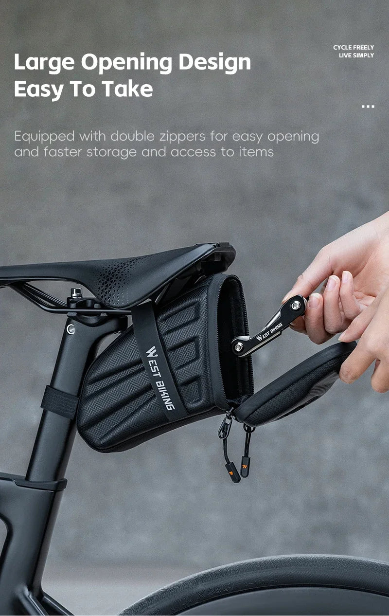 Sacoche de Selle Vélo Coque Rigide EVA 1.8L - VTT et Route — vue 14 — sacoche vélo | La Sacoche Vélo