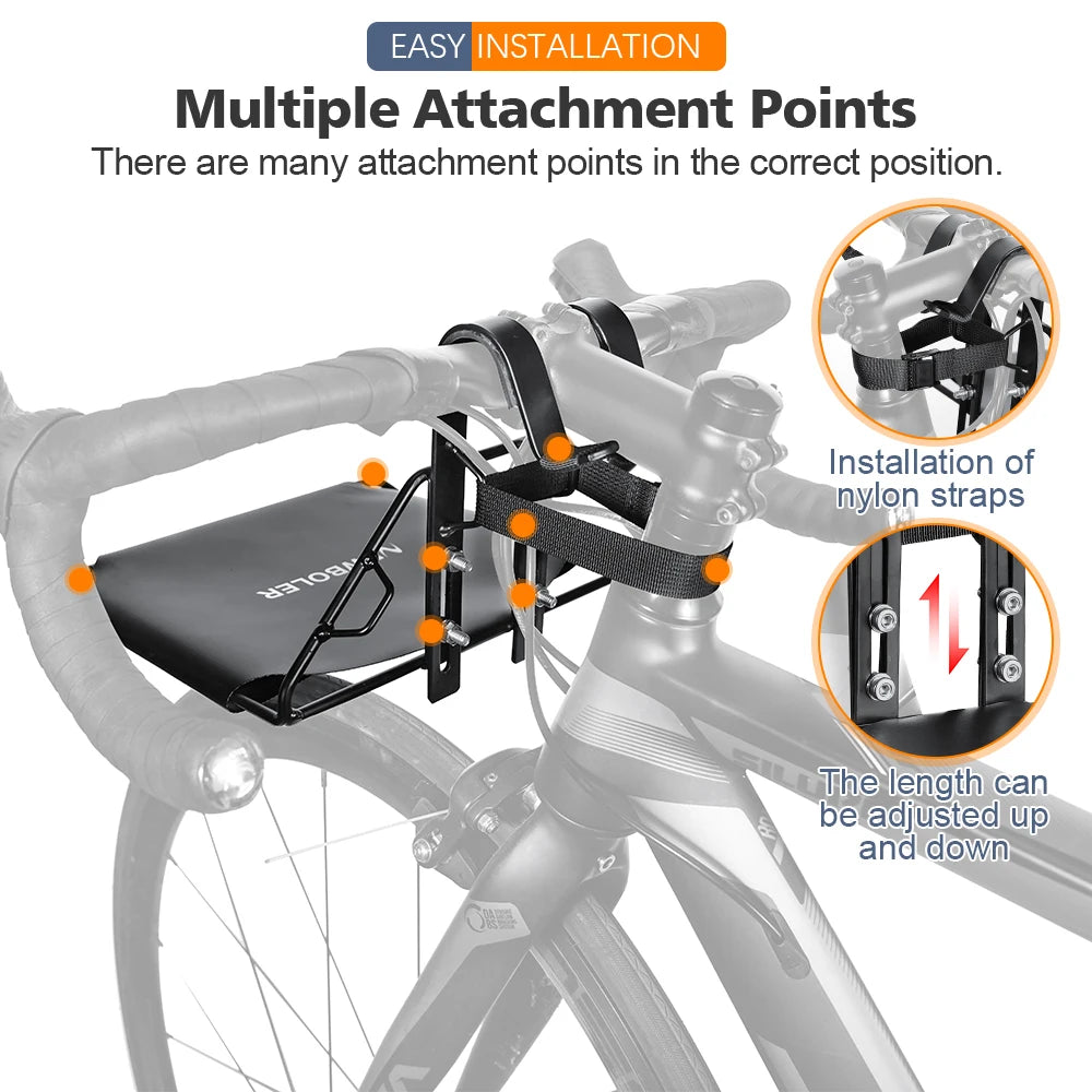Porte-Bagage Avant Vélo NEWBOLER - Support Sacoche 5kg VTT et Ville — vue 12 — sacoche vélo | La Sacoche Vélo
