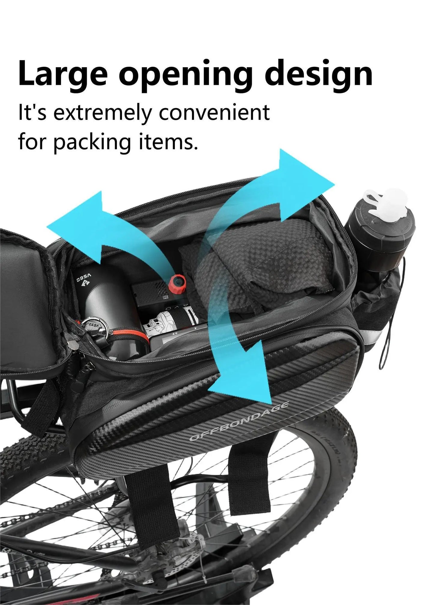 Sacoche Vélo Porte-Bagage Arrière 20L – Transformable et Imperméable — vue 16 — sacoche vélo | La Sacoche Vélo