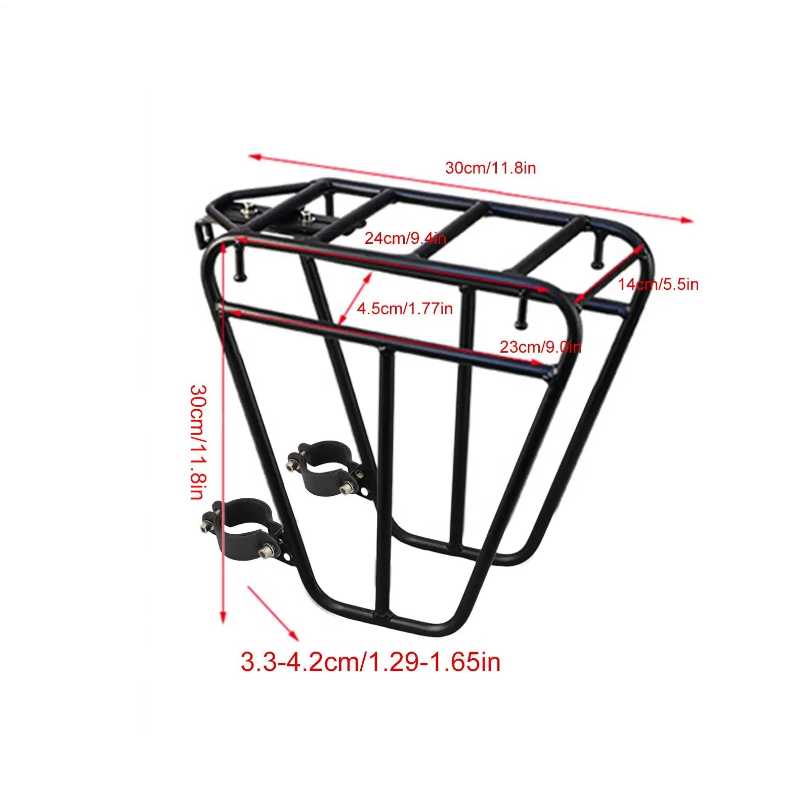 Porte-Bagage Avant Vélo en Acier - Fixation Fourche Ajustable VTT — vue 11 — sacoche vélo | La Sacoche Vélo