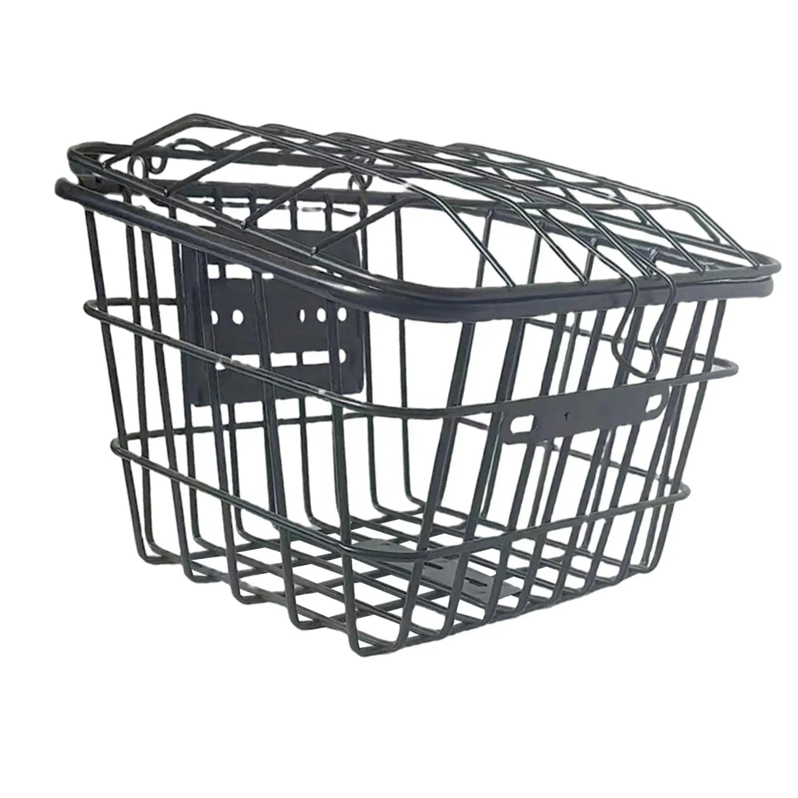 Panier Arrière Vélo en Métal Grillagé avec Couvercle - Antirouille — vue 8 — sacoche vélo | La Sacoche Vélo