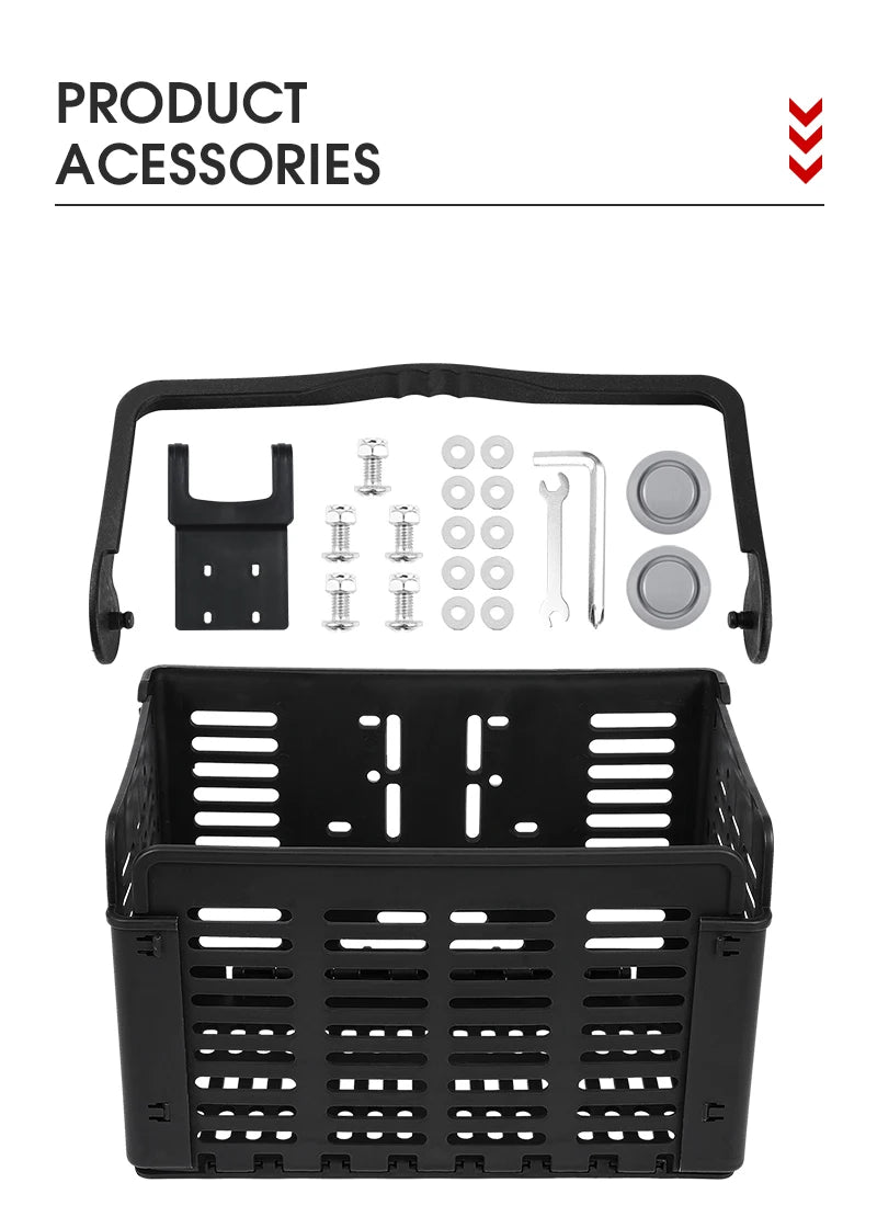 Panier Vélo Pliable West Biking – Fixation Guidon ou Porte-Bagages — vue 13 — sacoche vélo | La Sacoche Vélo