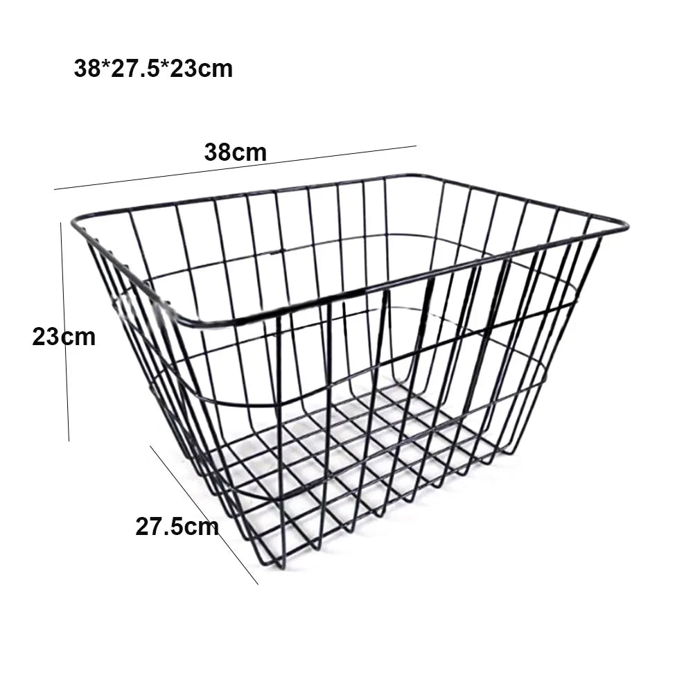 Panier Arrière Vélo Métal - 4 Tailles Disponibles Noir ou Argent — vue 15 — sacoche vélo | La Sacoche Vélo