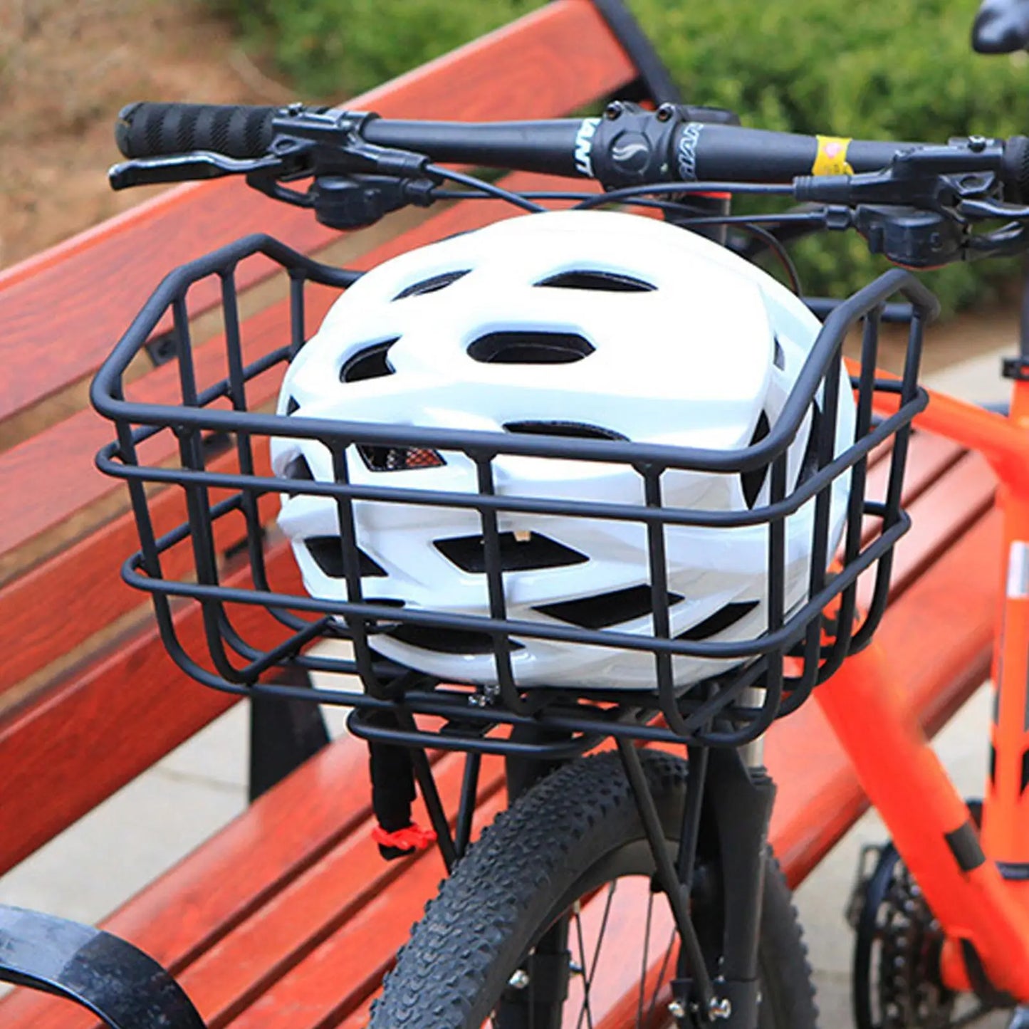 Panier Vélo Avant en Fil Métallique - Aluminium avec Fixation Guidon — vue 7 — sacoche vélo | La Sacoche Vélo