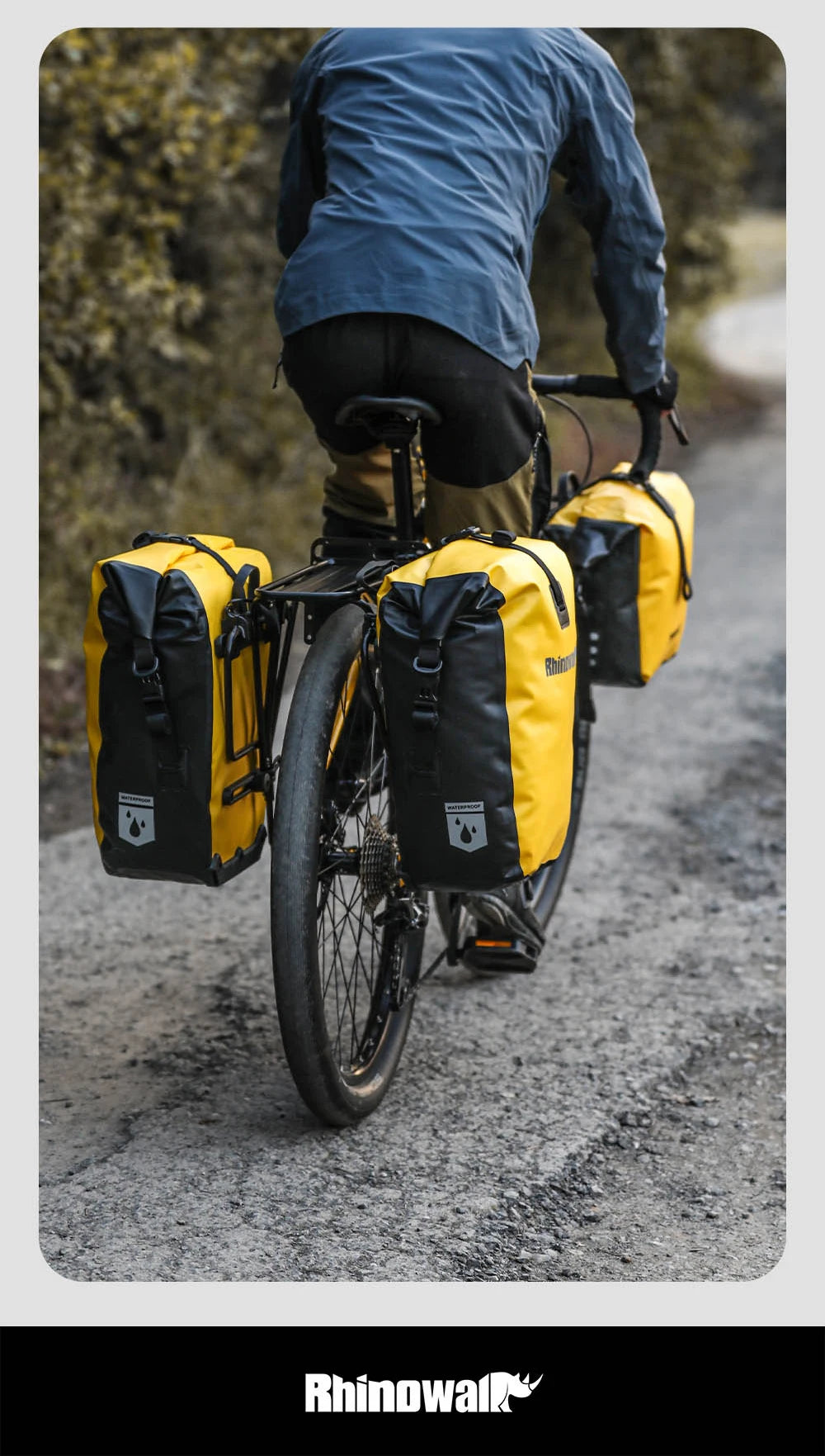 Sacoche Vélo Porte-Bagage Rhinowalk 27L - Étanche à Fixation Rapide — vue 19 — sacoche vélo | La Sacoche Vélo