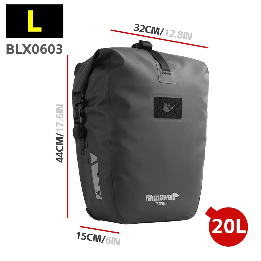 Sacoche Vélo Rhinowalk Étanche – Porte-Bagages Double Latérale
