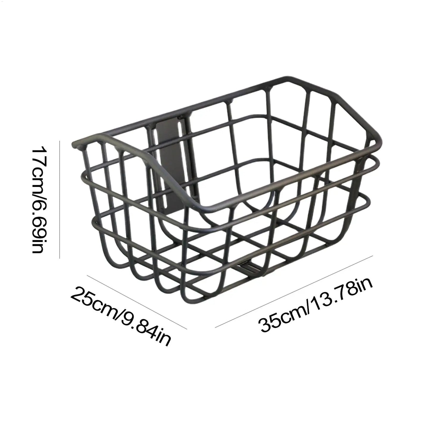 Panier Vélo Avant en Fil Métallique - Aluminium avec Fixation Guidon — vue 15 — sacoche vélo | La Sacoche Vélo