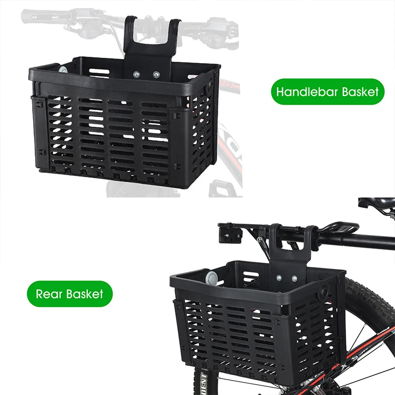 Panier Vélo Pliable West Biking – Fixation Guidon ou Porte-Bagages — vue 4 — sacoche vélo | La Sacoche Vélo