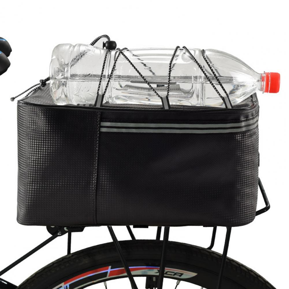 Sacoche Porte-Bagage Arrière Vélo Étanche 12L/15L - Simili Cuir — vue 13 — sacoche vélo | La Sacoche Vélo