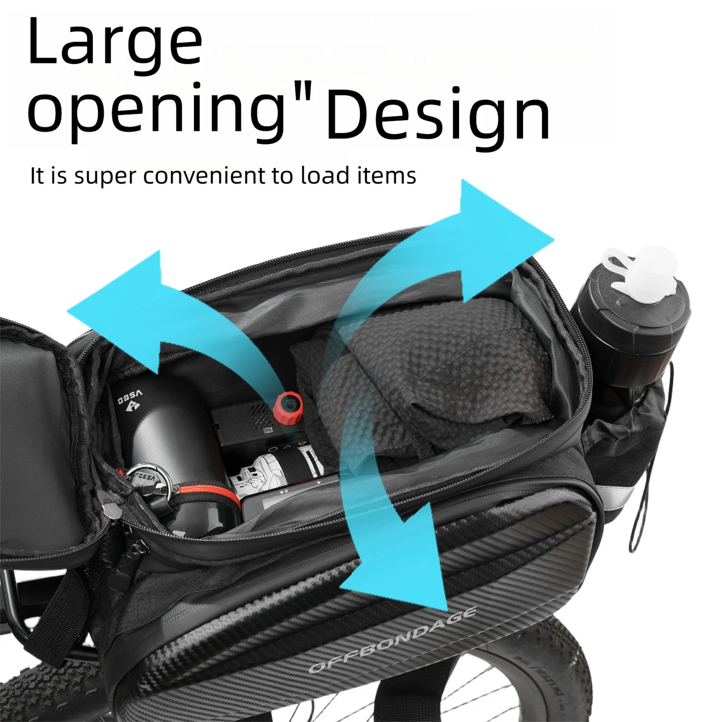 Sacoche Vélo Porte-Bagage Arrière 20L – Transformable et Imperméable — vue 5 — sacoche vélo | La Sacoche Vélo